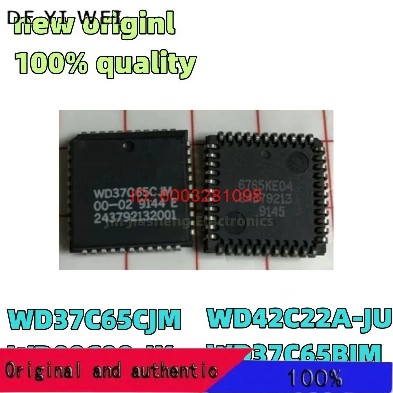 (2 قطعة) 100% جديد WD37C65BJM WD37C65CJM WD42C22A-JU WD90C00-JK PLCC شرائح