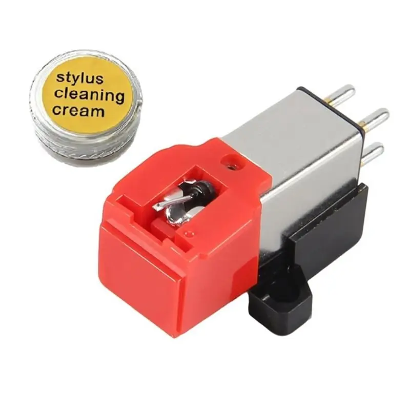 B67C AT91R Magnetic Cartridge Stylus+Cleaning Glue Kit LP Vinyl Record Player Needle For Turntable Phonograph Platenspeler