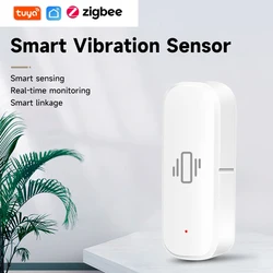 Sensor de vibración inteligente Tuya Zigbee, alarma de choque de movimiento, Notificación por aplicación Smart Life, Monitor en tiempo Real, venta al por mayor