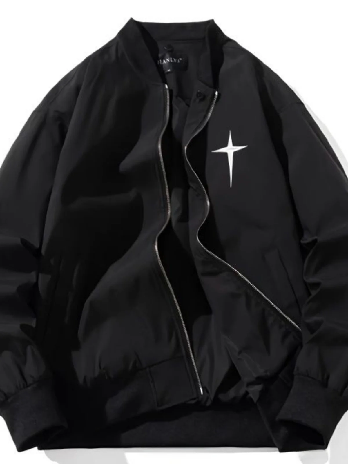 

Свободная модная верхняя одежда, весенне-осенний тюнер для мужчин и женщин, однотонная бейсбольная одежда с вышивкой крестиком, модный топ, повседневная одежда