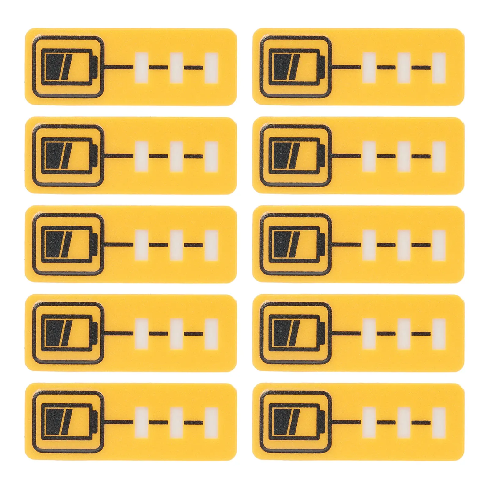 

10PCS Capacity Key Sticker Labels for Dewalt For DCB200 Battery Compatible with For 18V DCB140 Lithium Batteries
