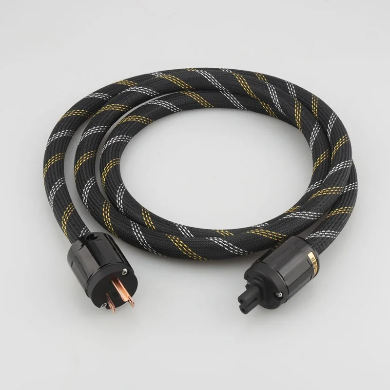 P118 XLO HiFi Audio AC Power Cable US Schuko Power Cord HiFi Audiophile EU Power Cord C7 IEC Female Figure 8 Power cord