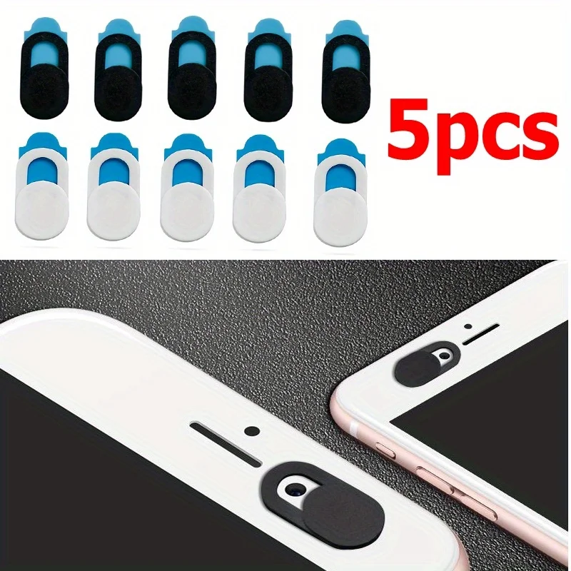 5ชิ้นหน้ากากป้องกันกล้องเพื่อความเป็นส่วนตัวสำหรับไอแพดเว็บแล็ปท็อปพีซีแมคบุ๊คสากลบางวัสดุพลาสติก