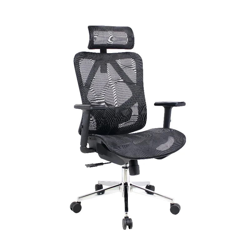 Inexpensive mesh ergonomic office chair with comfortable mesh executive home chair with adjustable headrest