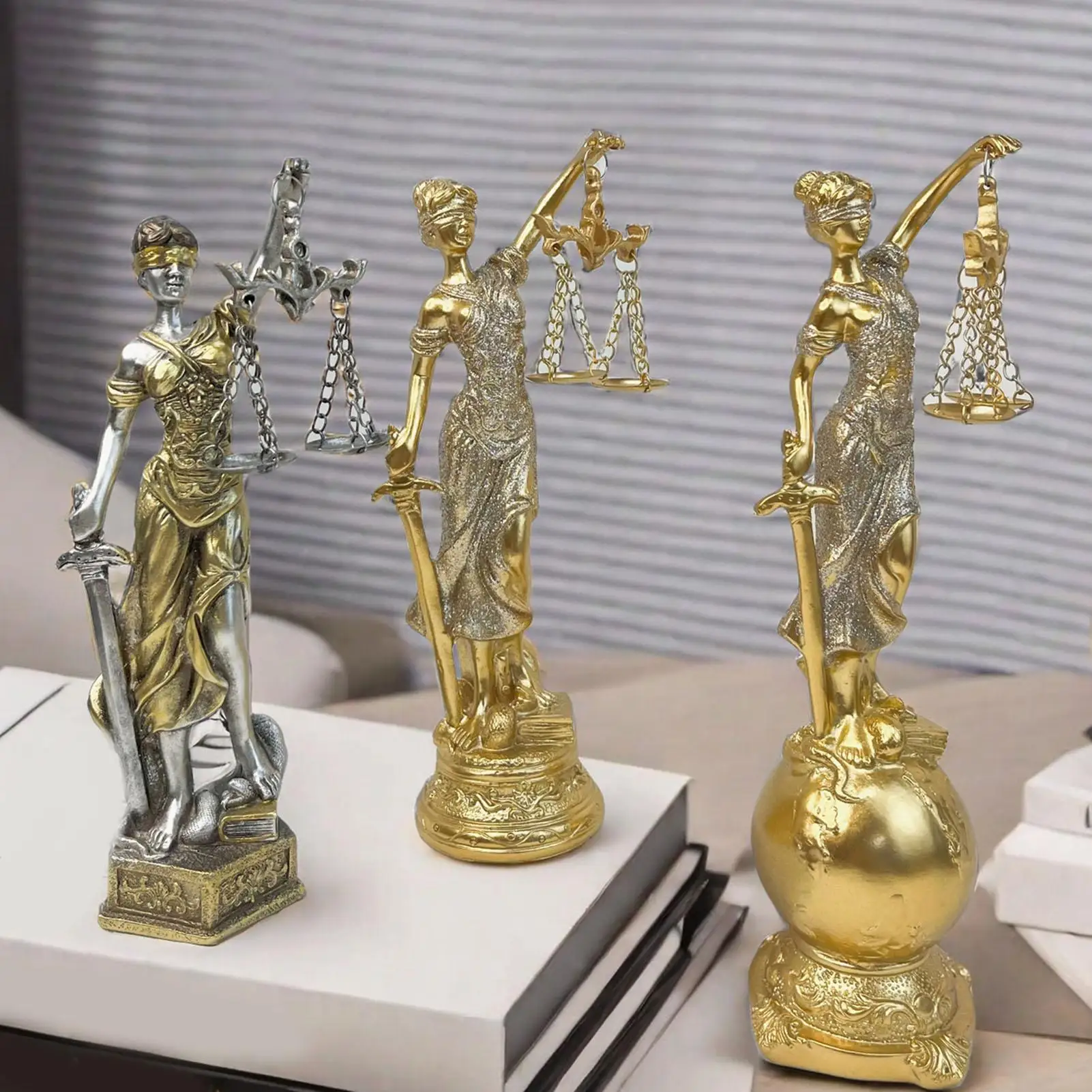 Justice Fairness Goddess Statue ThemisGoddess Of Justice Statue Greek Mythology Ornaments Justice Scale Decor Sculpture Decor