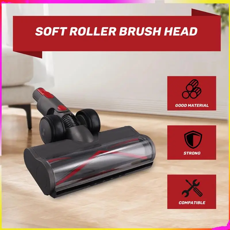 

M04K Мягкая роликовая насадка для беспроводных пылесосов Dreame Mova K30/X40, насадка для паркетного пола со светодиодными фарами