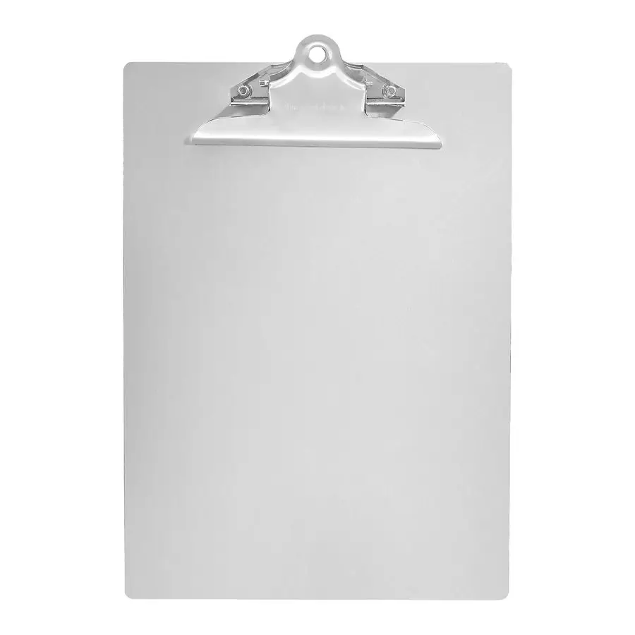 

Aluminum Clipboard, Letter Size, Standard Clip, Office Supplies, Classroom Supplies, 6Pack, Silver
