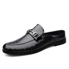 

High-quality casual business loafers, daily business shoes, fashion classics, lazy people with half a pair of slippers