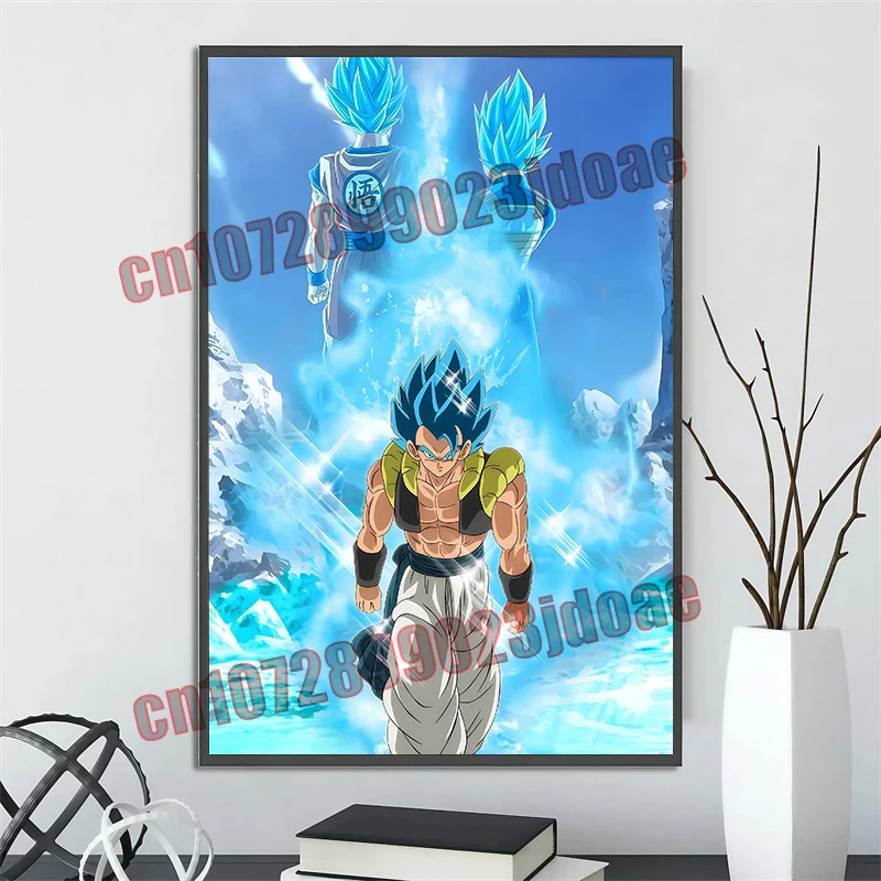 Dragon Ball Goku Vegeta Master Roshi Tsuru Sen'nin Childhood Memory Comic HD Poster Canvas Painter Decoration Children's Gift