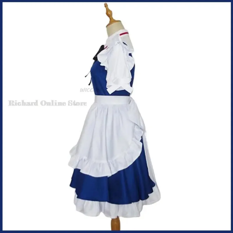 Anime game toushou project izayooi Sagya cosplay costume maid attire lolita dress women sexy kawaii Halloween carnival suit