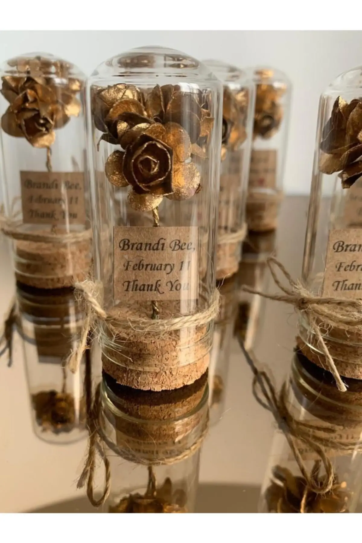 50 PCS PROMISE ENGAGEMENT WEDDING NİKAH GIFT GLASS BOTTLE With You in the Organization Of Each Event And Special Occasions