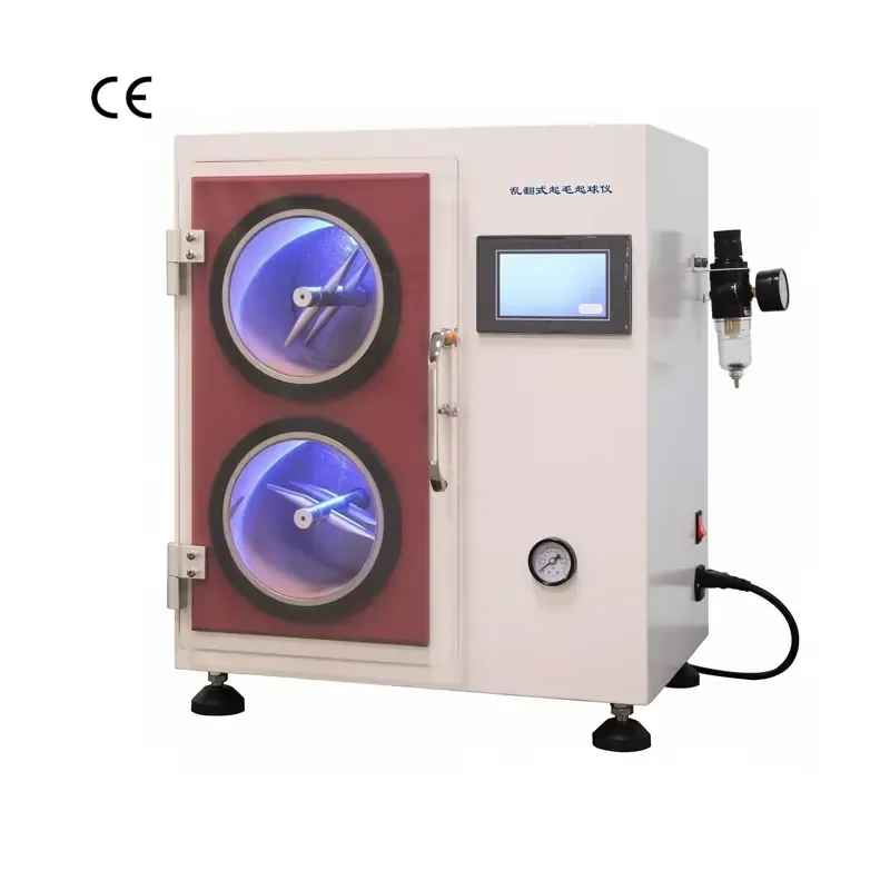 ISO 12945 ASTM D3512 Random Tumble Cloth Garment Pilling Fuzzing Tester ASTM D1375 Textiles Pilling Resistance Testing
