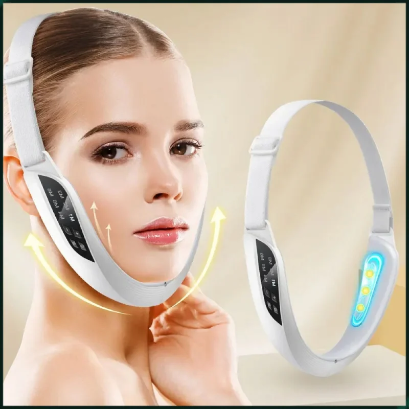 6 طرق 8 مستوى الكهربائية الخامس جهاز شد الوجه EMS مكركرنت مدلك الوجه الجلد ثبات تشديد الذقن المزدوجة أداة إزالة الصواميل #1