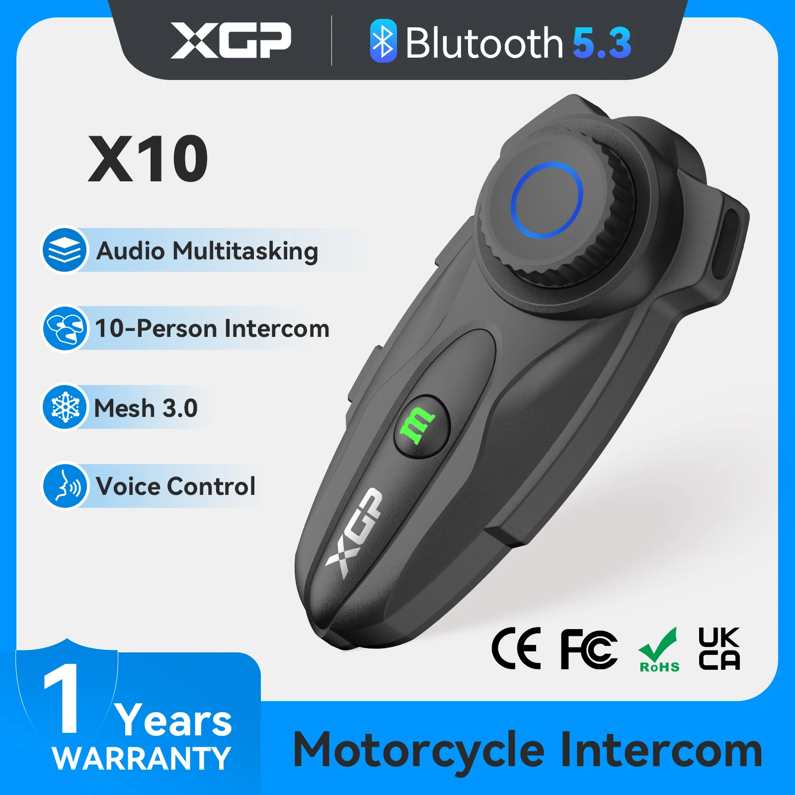 �y�Z�[�����zBluetooth���[�^�[�T�C�N���w�b�h�Z�b�g,xgp x10,�w�����b�g�p,���C�����X�ʐM���b�V��3.0,���@�\�I�[�f�B�I,10���[�^�[�T�C�N���p