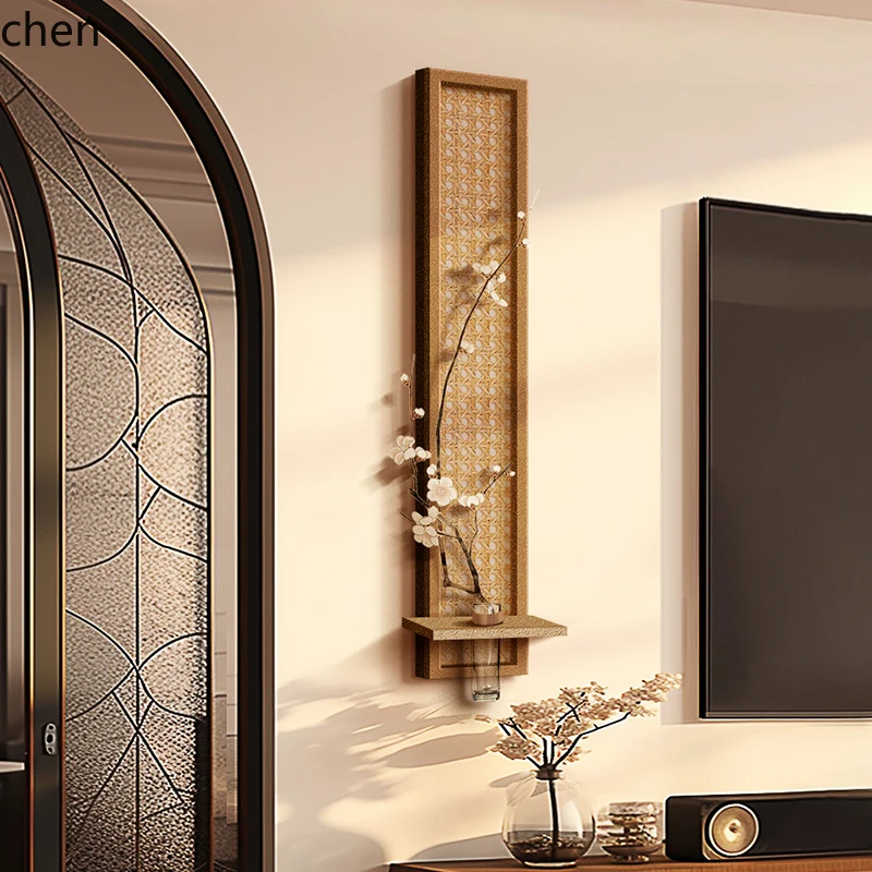 

QZT Hydroponic Green Plant Living Room TV Background Decorative Painting 3D Entrance Hanging Painting