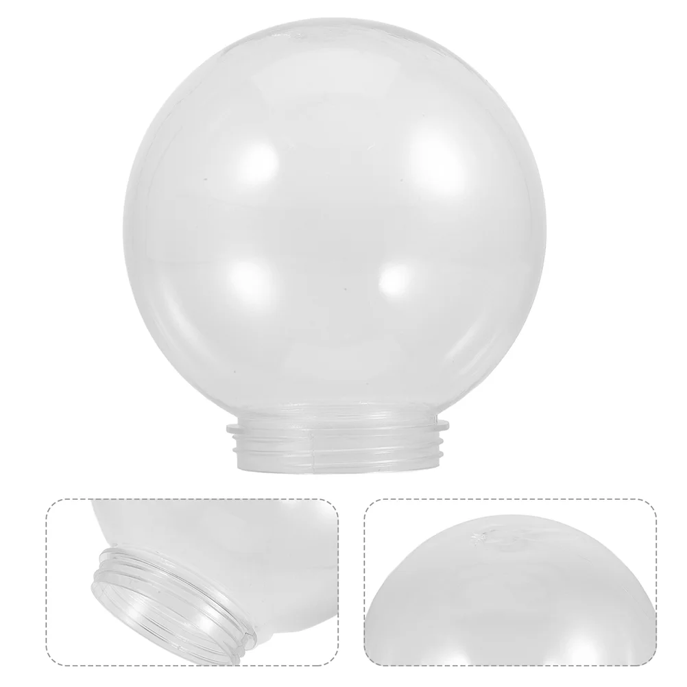 Pantalla de farola esférica, pantallas de luz para luces de techo, globos para exteriores, ventiladores de cazador, cubiertas transparentes de vidrio acrílico