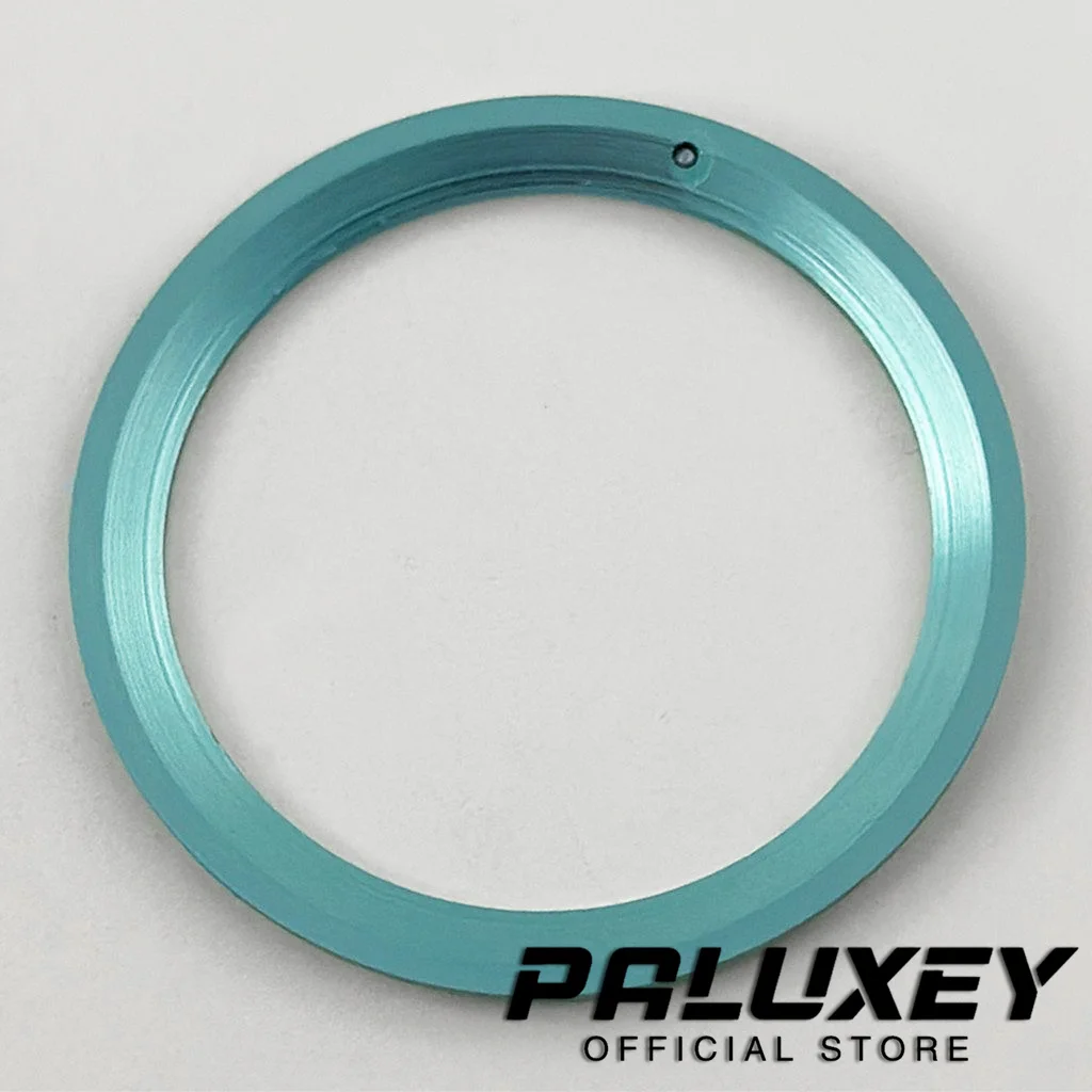 38 มม.อลูมิเนียมแหวนดําน้ําสีแดงสีม่วงเงินสีส้มสีฟ้าสีเขียวสีดํานาฬิกา BEZEL แทรกสําหรับนาฬิกาผู้ชายกรณีเปลี่ยนอุปกรณ์เสริม