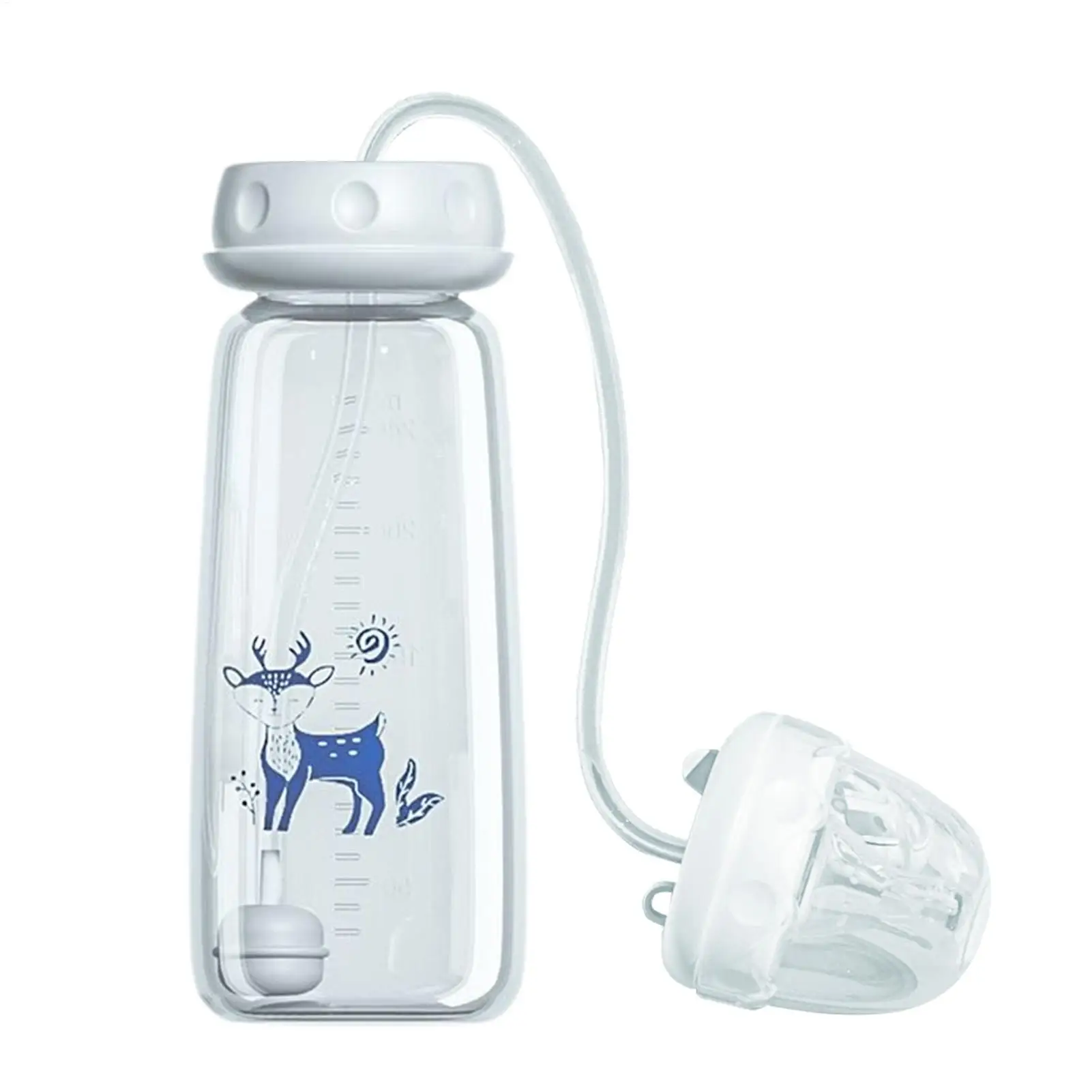 

Kids Bottle 240ml Nursing System with Fast Flow Nipple Anti Colic Bottles for Drinking Breastfeeding Breastmilk Storage Water