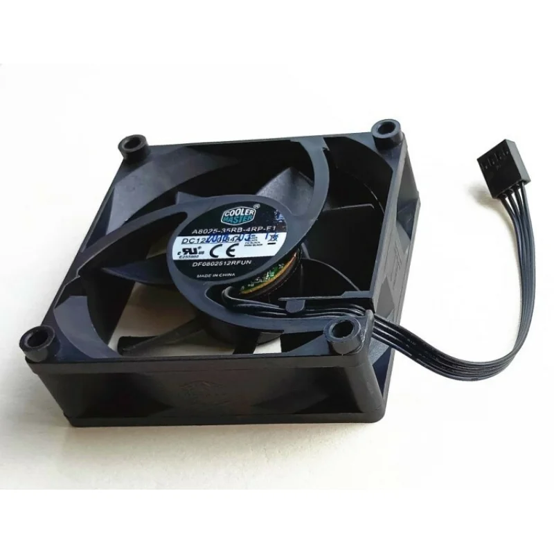 D 1PCS DC12V 0.34A PWM CPU Cooling Fan For Cooler Master DF0802512R 80×80×25mm 8CM