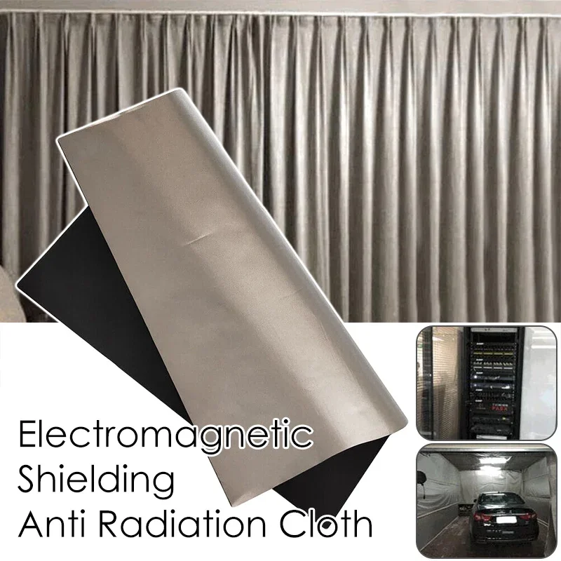 

Emf Shielding Fabric Protection Grade Anti Radiation Protection Faraday Fabrics for Wifi Rfid Blocking Silver Color