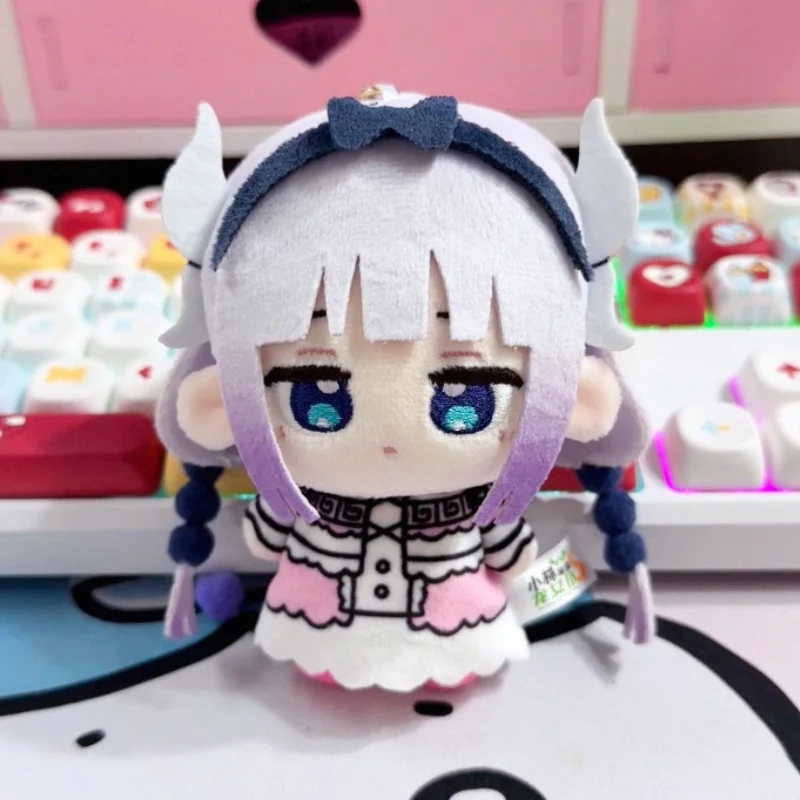 

New Miss Kobayashi'S Dragon Maid 10cm Plush Dolls Kobayashi Tohru Kanna Doll Keychain Collectible Backpack Decoration Gift Toys