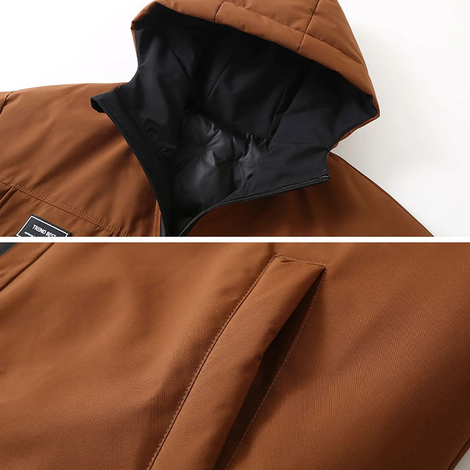 Winter Parkas Men Thick Cargo Jacket Coat Plus Size 10XL 11XL Fashion Casual Hooded Parkas Big Size 11XL