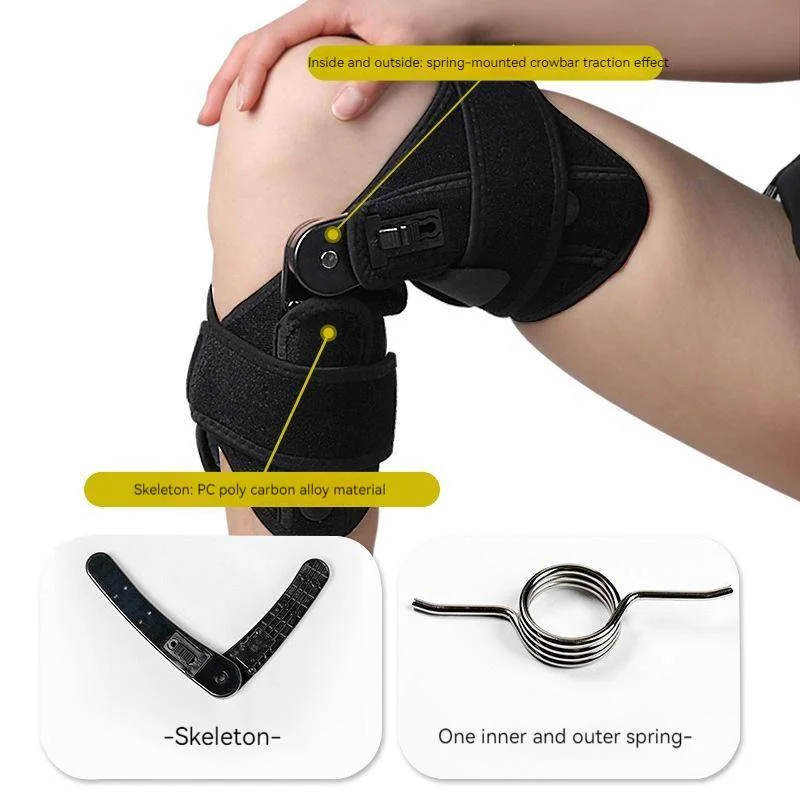 1/2pcs Knee Brace Adjustable Compression Patella Support Booster for Knee Stability Recovery Arthritis Tendonitis Pain Relief