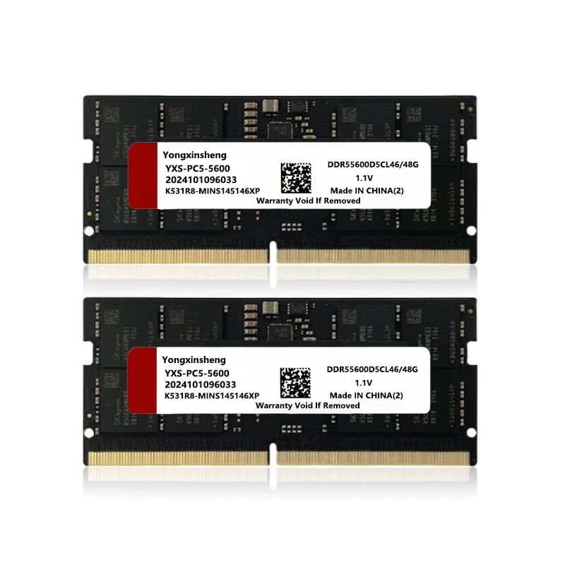 DDR5 RAM 48GB 4800Mhz 5200Mhz 5600Mhz PC5 1.1V SODIMM 262PIN NON