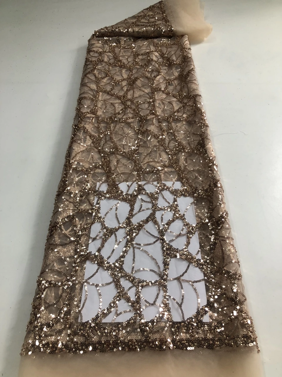 Nigerian Lace African Lace Fabric 2025 High Quality Lace Bridal Lace Fabric Luxury Sequin Embroidery For Wedding Dress Sewing
