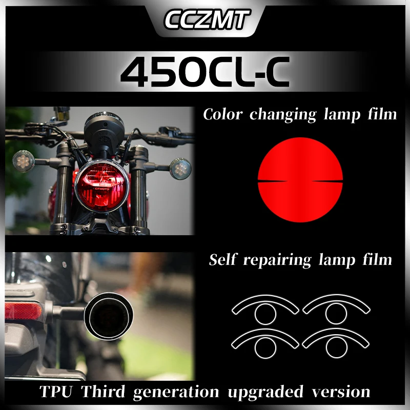 

For CFMOTO 450CL-C 450CL C Headlights Taillights Instrument Film Protection Decal Accessories Modification