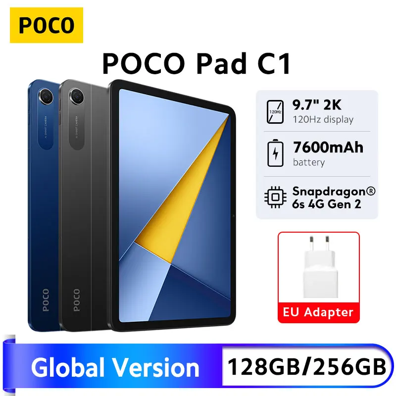 POCO Pad C1 9.7-inch Tablet - 2K 120Hz Display, 7600mAh Battery