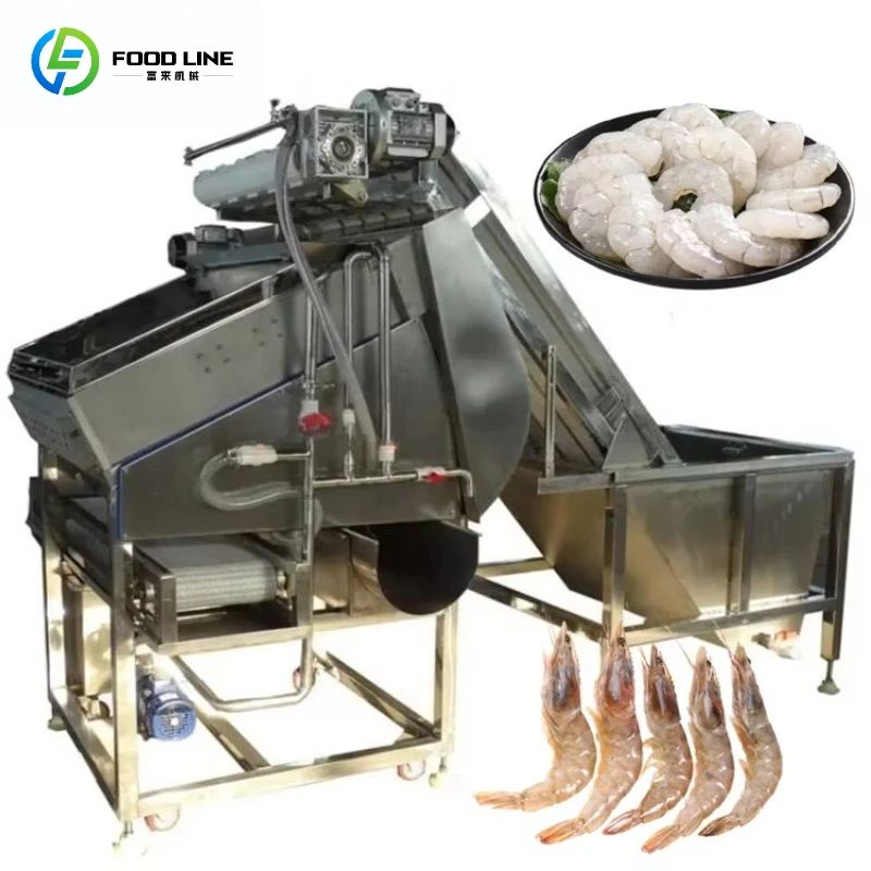 Shrimp Peeling Machine / Shrimp Peeler and Deveiner Machine /shrimp Head Cutting and Shell Remove Machine Price Customized