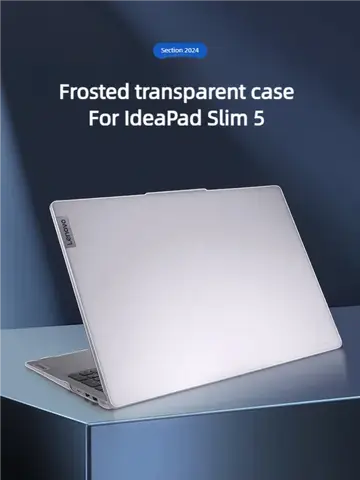 2024/2023용 반투명 노트북 케이스 Lenovo IdeaPad Slim 5 14/16인치 하드 매트 쉘 호환 금속 모델만