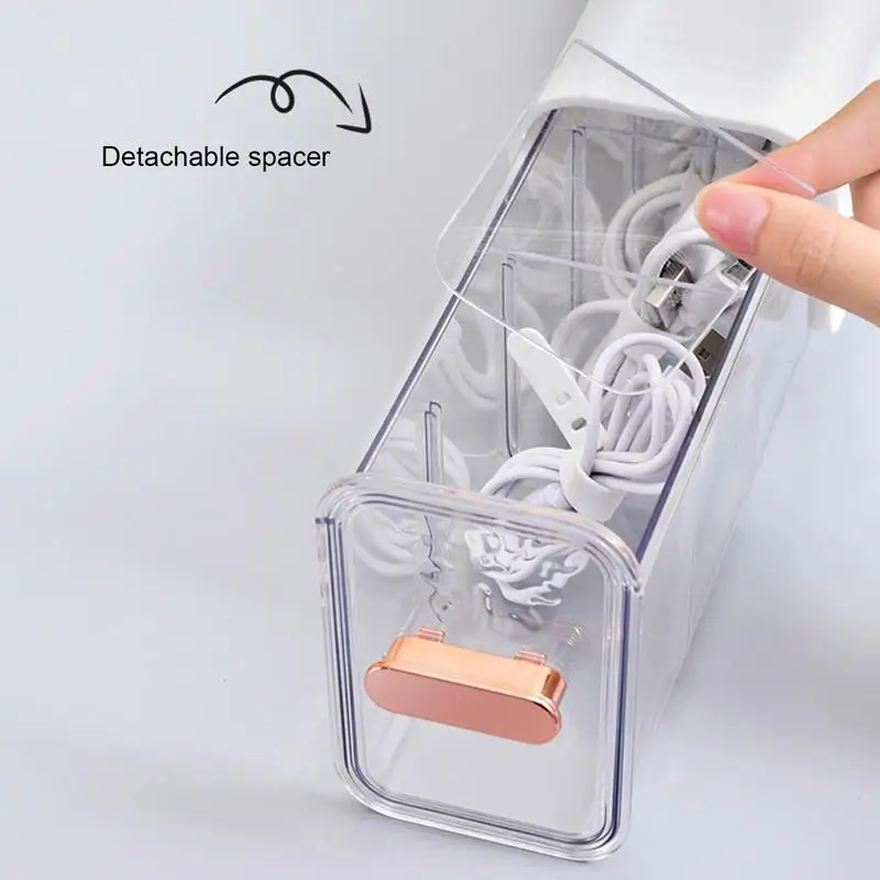 Self-Adhesive Organizer Box Punch-free Storage Box Underwear Socks Seasoning Storage Box Switchable 6 Cell Drawer Organizers