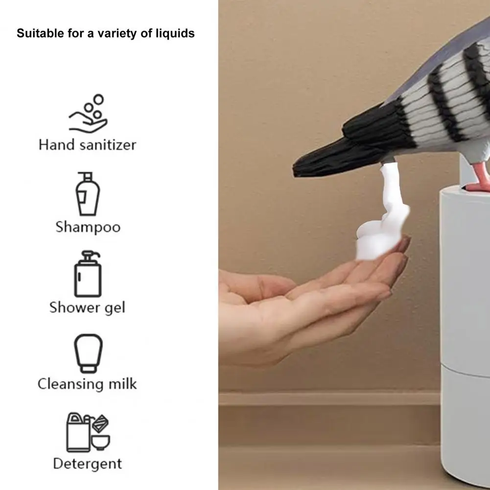 

Automatic Soap Dispenser Touchless Bird Shape Soap Dispenser for Hotel Bathroom with Automatic Induction Foam Hand for Foaming