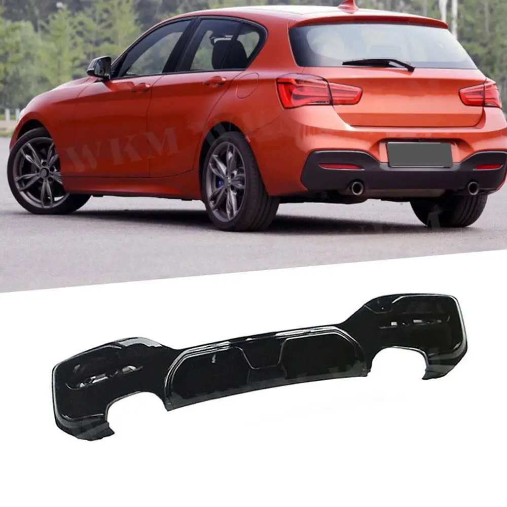 

Диффузор заднего бампера ABS для BMW 1 серии F20 M Sport M135i M140i 2015-2019 O-O / OO-OO, спойлер для стайлинга автомобиля