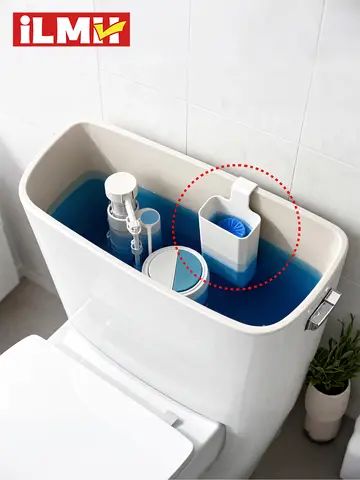 iLMH Dispensador Sólido para Vaso Sanitário - Peça de Reposição para Tanque, Caixa de Limpeza para Vaso Sanitário, Dispensador Suspenso de Liberação Lenta, Prolonga a Limpeza