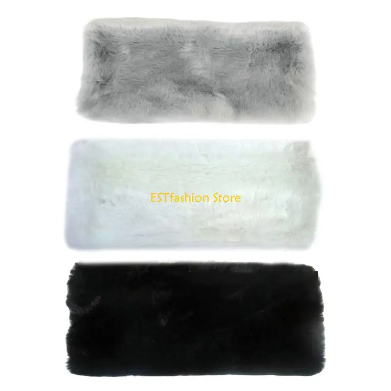 Y5GC Artificial Furs Hand Muff Cuff and Hand Muffs for Outdoor Indoor Daily Accessory
