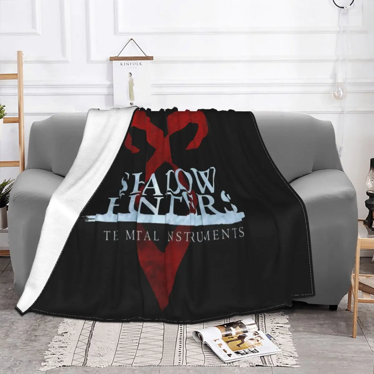 Shadow Hunters Mortal Instruments Netflix Series Trending Mens Top Quality Customiz Throw Blanket