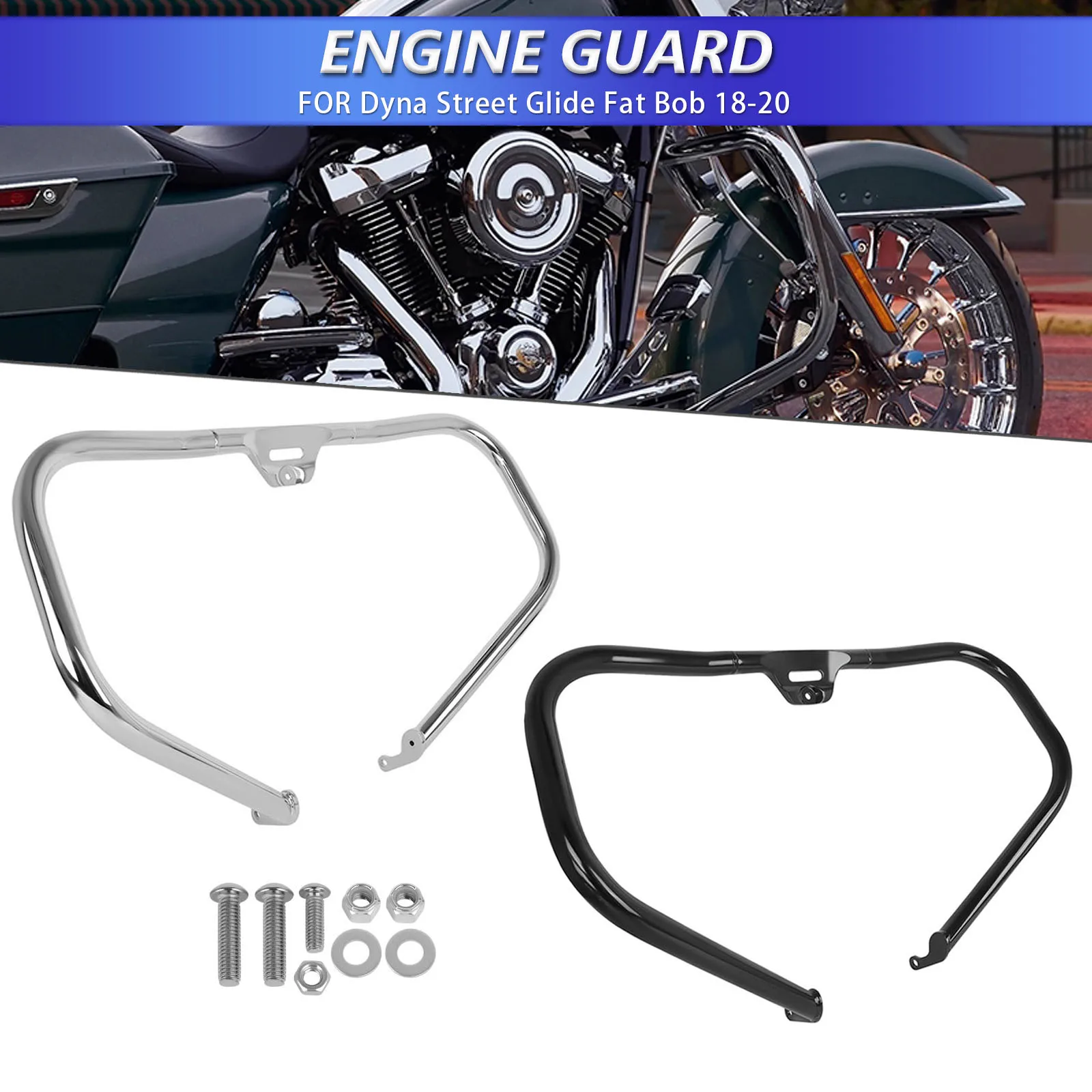 

Для Harley Heritage Sport Glide Softail Classic FLSTC Fat Boy FLST Street Bob 2018-2021 защита двигателя, защита двигателя, бампер, клетка для трюков