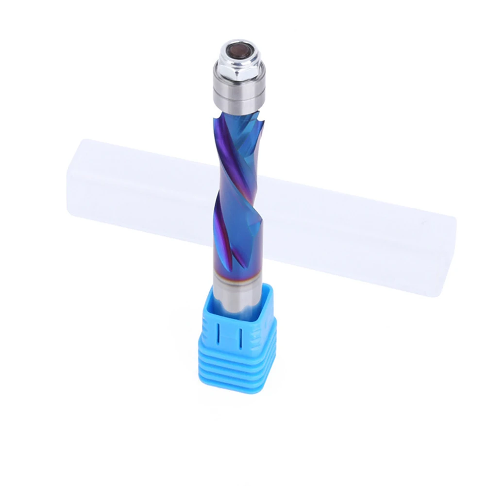 12 or 12 Steel CNC Router Bit with For Nano Blue Coating for Smooth Cutting and Extended Tool Life in Woodwork