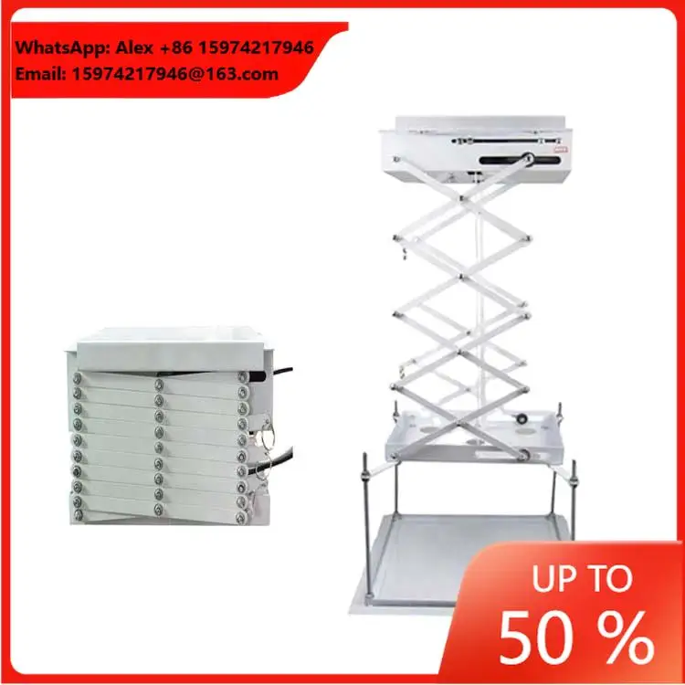 Mechanism Projetor Electric Ceiling Mount /Drop Down Projector Lift Hanger Bracket Motorized Elevator With Remote Control