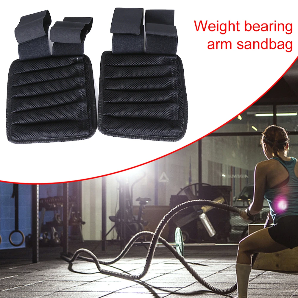 1 Pairs Weight Bearing Arm Sandbag Adjustable Multifunctional Hand Sandbag Indoor Exercise Fitness Equipment for Outdoor Sports