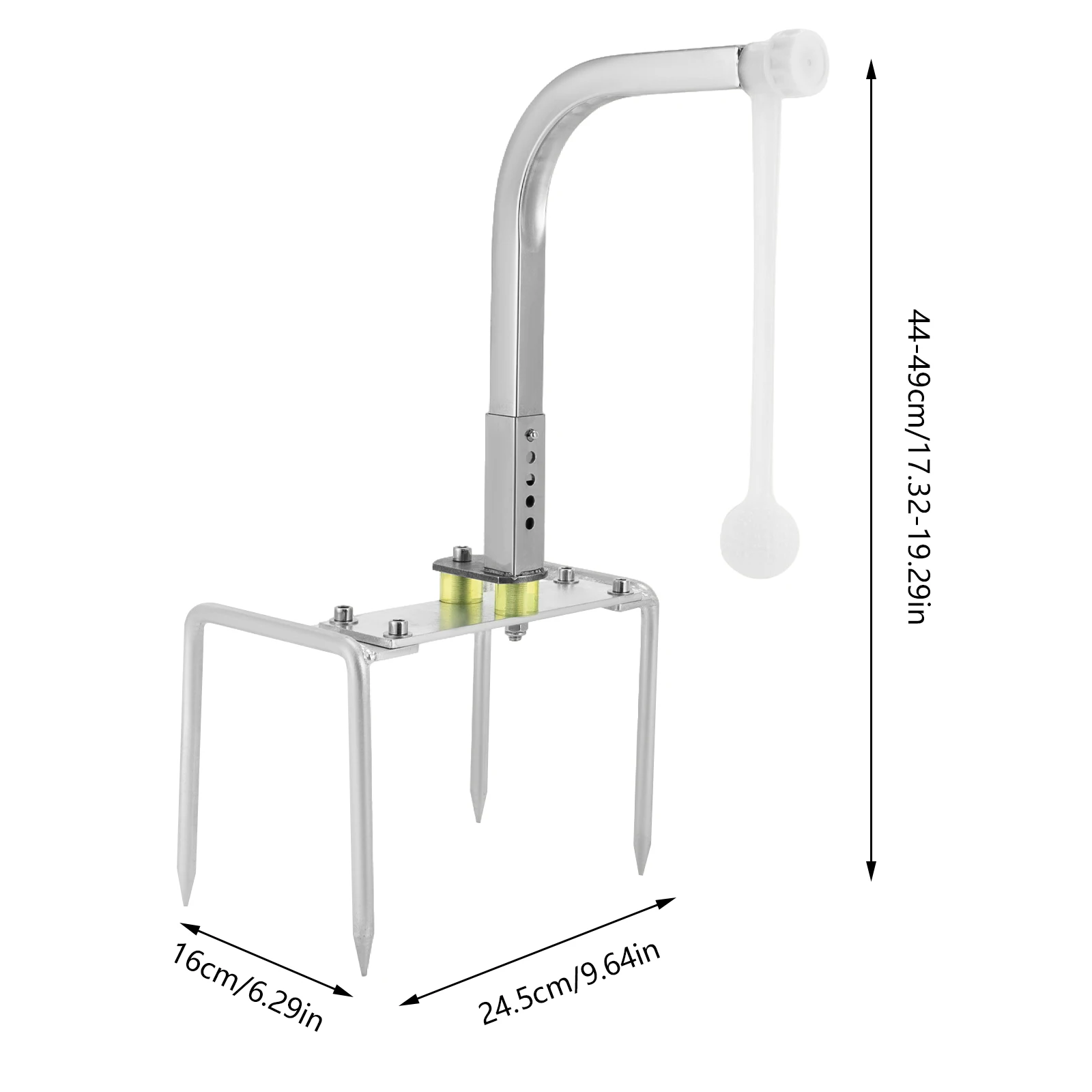 Portable Golf Swing Trainer Stainless Steel Golf Hitting Trainer for Indoor Outdoor Home Professional Golf Swing Practice Aid