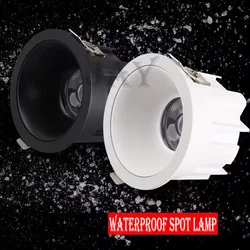 Hoge Kwaliteit IP65 Water En Fog Proof Led Spots Ingebed Cob Downlights Badkamer Keuken Balkon Nat Gebied Plafond Verlichting