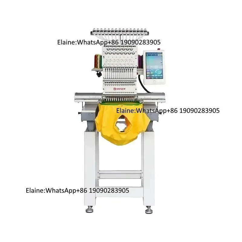 MYSEW MFGS 1201 High Speed Computerized Multi-function Single Head 12 Needles Automatic Embroidery Sewing Machine Prices