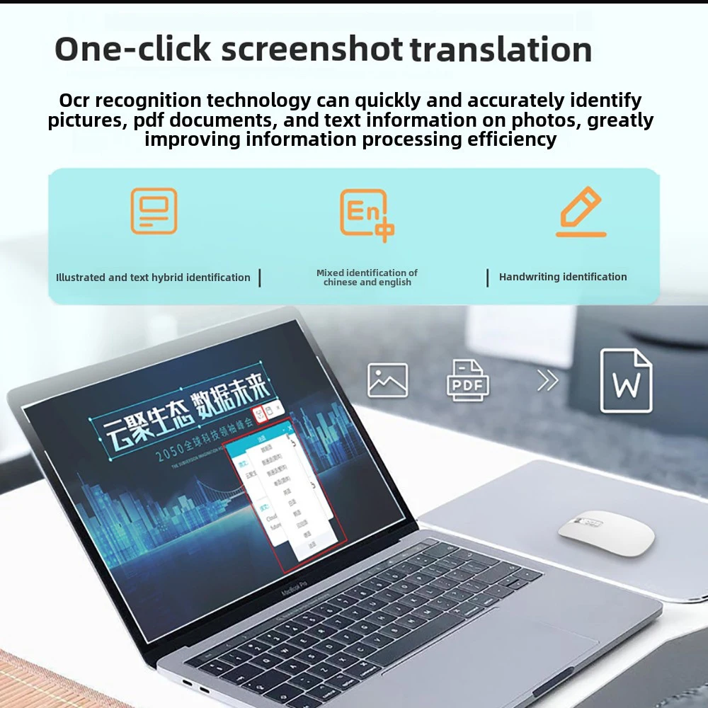 AI Voice Muis Dual Bluetooth Draadloze Muis 2.4G Draadloze Muis Oplaadbare Muis 800-1000-1200-1600 DPI Muizen voor PC Laptop