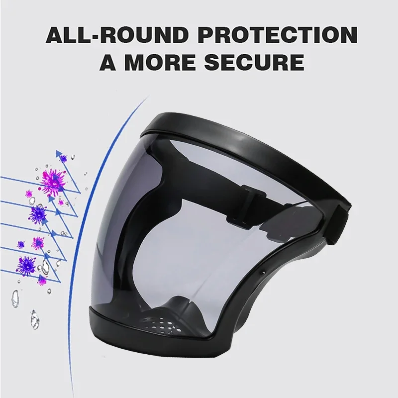 High Transparent Anti Fog Protective Mask Pesticide Whole Face Eye Protection Isolation Splash-proof Oil Dust Wind Proofoof Mask