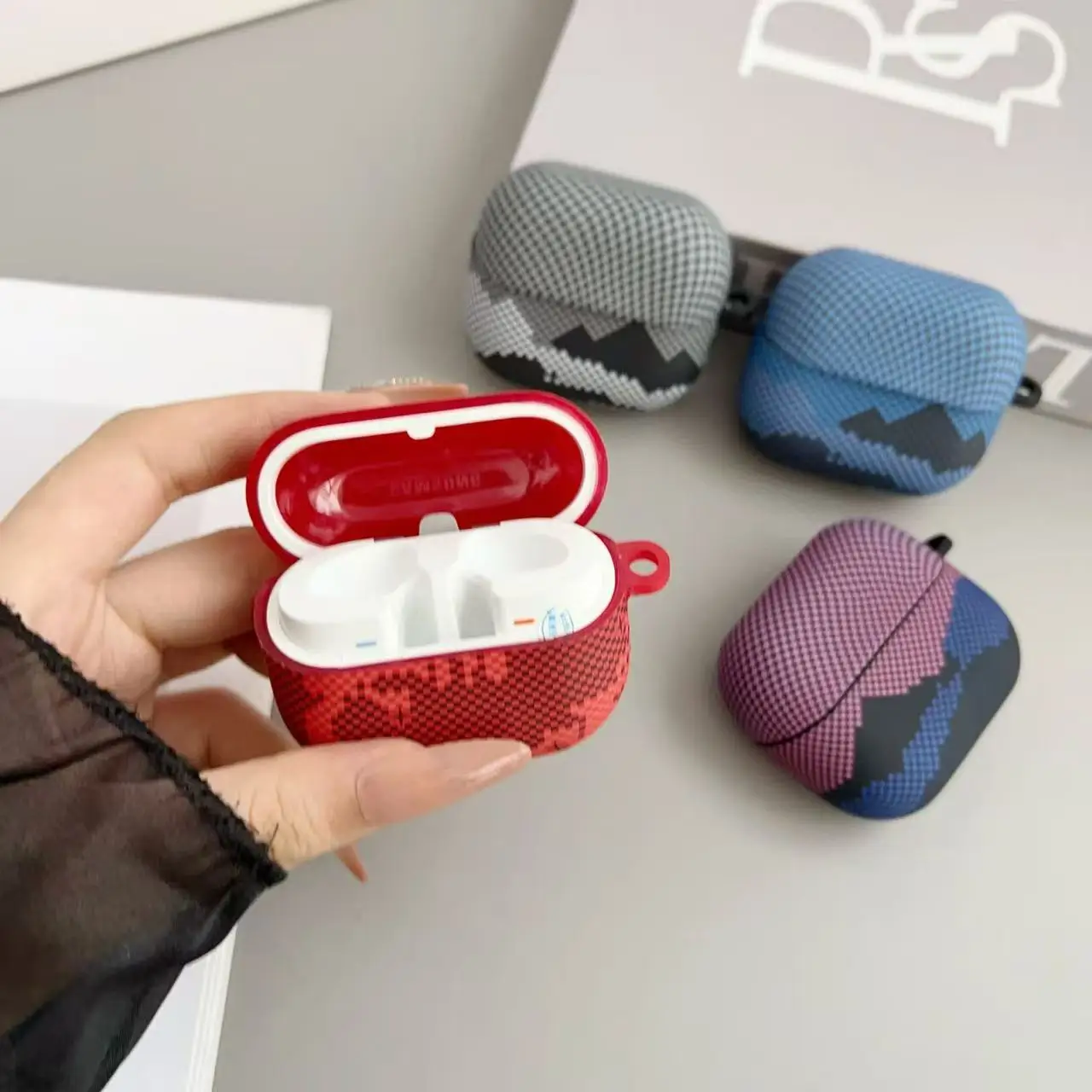for Samsung Galaxy Buds 4Pro/4/3pro Earphone Case Carbon fiber high-end business for AirPods1/2/3/4/ Pro3/pro2 /pro case