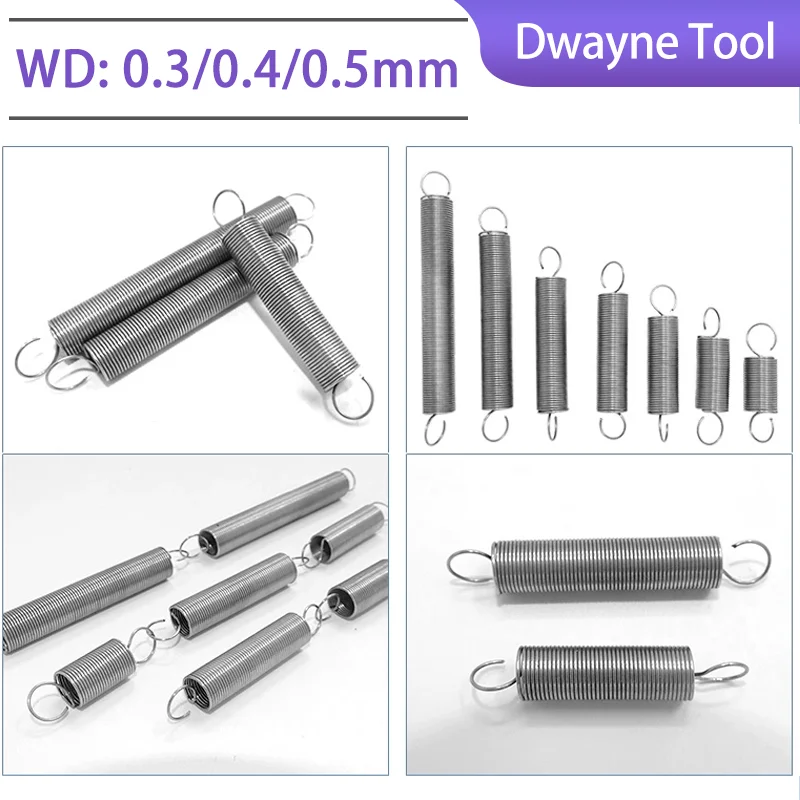 

CS0.3/0.4/0.5mm 304 Stainless Steel Open End Springs - Ultra Fine Extension Springs for Micro Mechanisms & Precision Instruments